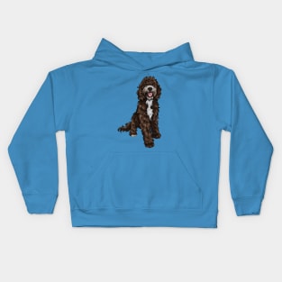 Cute Sproodle Dog Kids Hoodie